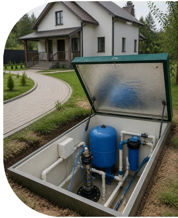 Автономное водоснабжение дома в Реже от 164295 р. | АПаруса-Реж